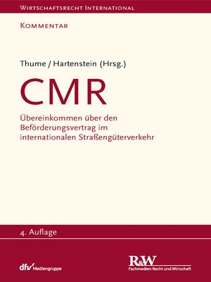 cover image of CMR--Kommentar